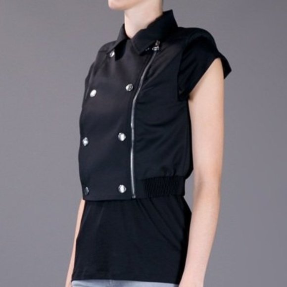 Pierre Balmain Jackets & Blazers - | Pierre Balmain | Cropped Double Breasted Gilet